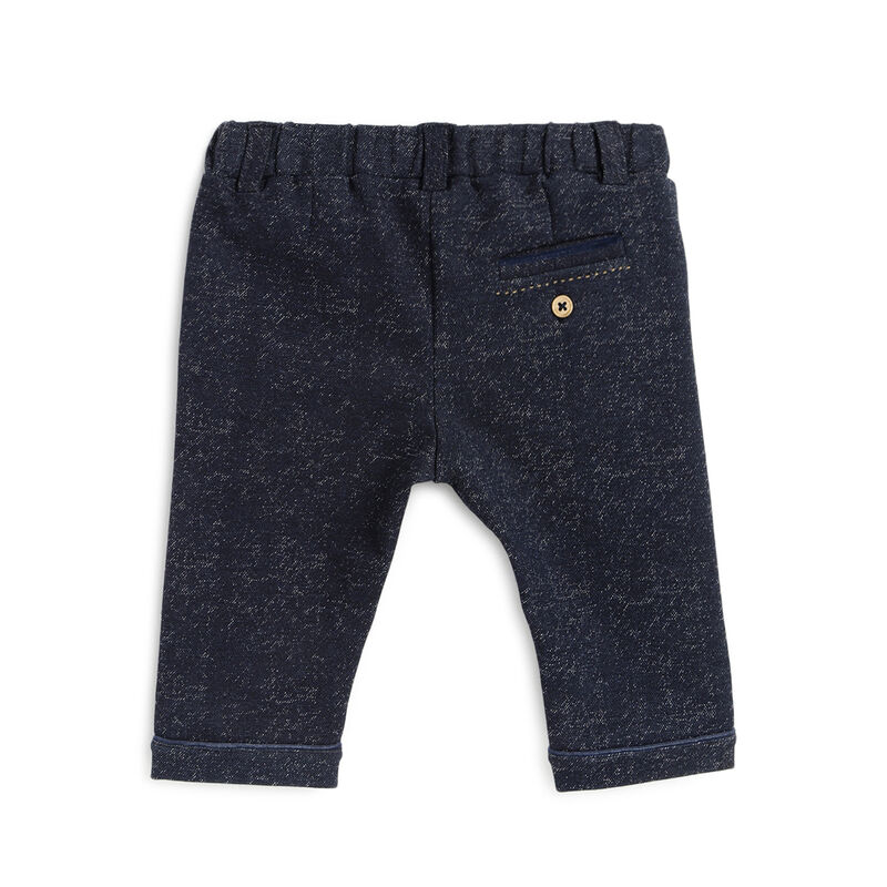 Boys Dark Blue Solid Long Trouser image number null